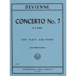 DEVIENNE:CONCERTO NO.7 E MINOR FLUTE AND PIANO