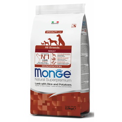 MONGE Suva hrana za pse all breeds adult monoprotein jagnjetina&pirinač&krompir 2.5kg