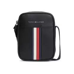 TOMMY HILFIGER Torba za čez ramo  rdeča / črna / bela