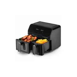 Ufesa AirFryer Storm, Bezuljna, Dupla posuda, 9L(5.5L+3.5L), 8 programa, Crna
