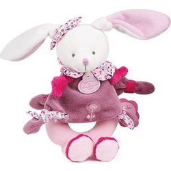 Doudou Plišasti zajček ropotulja 19 cm