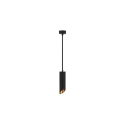 Luster na sajli 1xGU10/35W/230V 30 cm crna