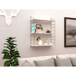 Hanah Home Zidna polica Armoni, 72x85x20 cm, Bela