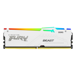 KINGSTON DIMM DDR5 32GB 6400MT/s KF564C32BWA-32 FURY Beast White RGB XMP