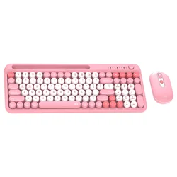 Combo mis tastatura wireless Fantech WK-899 GO mochi101 pink