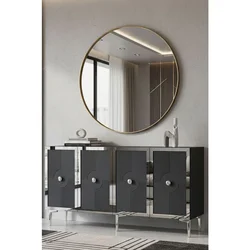 Hanah Home komoda Pega 150, 125 cm, antracit / srebrna