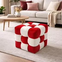 Atelier del Sofa Tabure, 42x42x42cm, Crveni