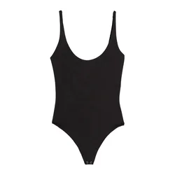 Bershka Bodi majica  črna