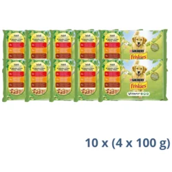 Friskies Dog Adult Komadići U Želeu Meso 4 x 100 g - 4 kg