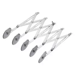 Extendable dough cutter, 5 wheels, stainless steel - Westmark