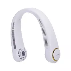 Aigostar - Punjivi ventilator za vrat 4W/5V 2000mAh, bela