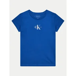 Calvin Klein Jeans Majica IG0IG01470 Modra Slim Fit