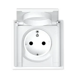 043-517 ADRIA - ŠUKO UTIČNICA S POKL. 2P+E/16A/250V/BRZI BIJELA