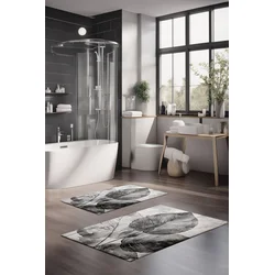 Lessentiel Maison Set prostirki za kupatilo CT-5408, 2 Komada, Siva