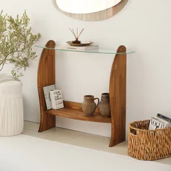 Hanah Home Komoda Surf, 106x90x30 cm, Boje kestena