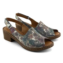 Mona Shoes Ženske sandale, Kožne, Šarene