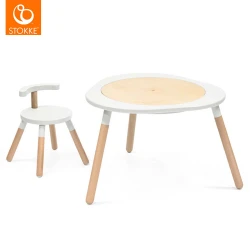 stokke otroška aktivnostna mizica + stolček mutable™ v2 white