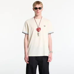 Majice Fred Perry Twin Tipped Cuff T-Shirt Ecru M