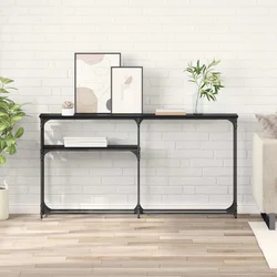 Konzolnistol Crni hrast 146 x 22.5 x 75 cm Konstruirano drvo