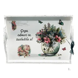Personalizirani poslužavnici s porukom Odmori se, zaslužila si! – poklon za dušu i tijelo - 1. -16234