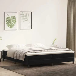 vidaXL Box Spring postelja brez vzmetnico črna 200x210 cm Velvet