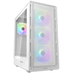 COUGAR AIRFACE PURE RGB PC Case, Mid Tower, White