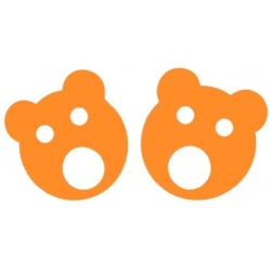Matuska dena bear rings 160x38mm orange