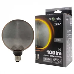 LED žarnica serije Zero 4W 100lm E27 G130 dimljena