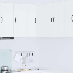 Zidni kutni ormar PORTO Bijelo 57 x 57 x 80 cm