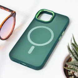 Maska za mobilni telefon iPhone 14 COLORFUL, Magsafe, Tamnozelena