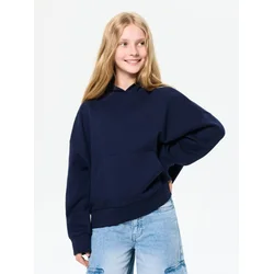 Sinsay - Basic hoodie - mornarsko