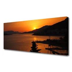 tulup.si Slika na platnu Sea mountain landscape 120x60 cm