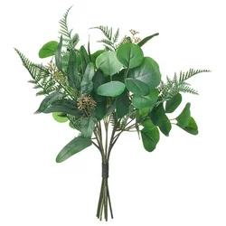 SMYCKA Veštački buket, unutra/spolja eukaliptus/zelena, 40 cm