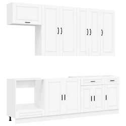 Kuhinjska jedinica PORTO 8 pcs Bijela Konstruirano drvo