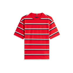 Tommy Hilfiger Majica Essential Flag KB0KB09646 Rdeča Regular Fit