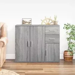 Komoda boja sivog hrasta 91x29,5x75 cm od konstruiranog drva