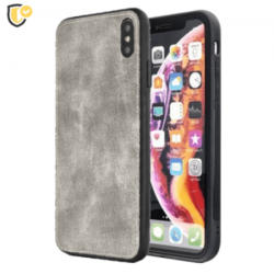 Siva Silikonska Denim Maskica za iPhone X/XS