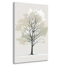 Slika drevo v minimalističnem stilu - 60x120