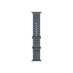 49mm Anchor Blue Ocean Band - Natural Titanium Finish