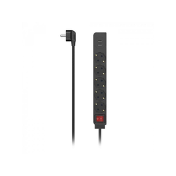 HAMA Distributer Sa 5 Uticnica I 2 USB Porta, Crni 223184