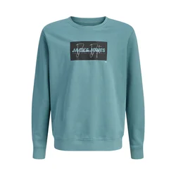 Jack & Jones Junior Majica JJCOLE smaragd/črna/bela
