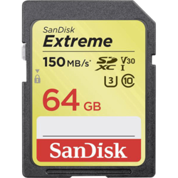 SanDisk MEMORIJSKA KARTICA SDXC 64GB Extreme 150MB/s V30 UHS-I U3