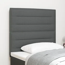 LED glava kreveta s LED trakama Tamno siva 100 cm tkanina
