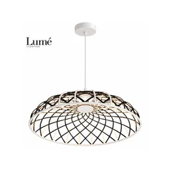 LUME Aurora 9 LED visilica bela/crna