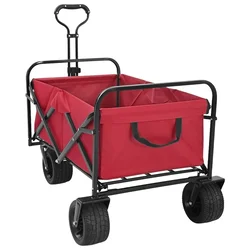 Preklopna kolica Crvena 89 x 63 x 96 cm
