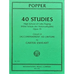 POPPER:40 STUDIES OP.73 CELLO II ACC. AD LIBITUM