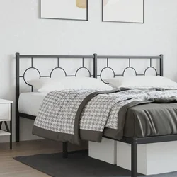Vidaxl vidaXL Kovinsko vzglavje, črno, 180 cm