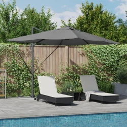 Suncobran Antracit 352 x 251 x 265 cm Poliester i aluminij