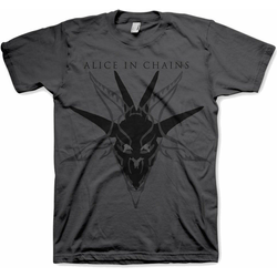 Alice in Chains Black Skull Charcoal Mens T Shirt: S