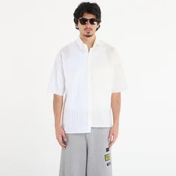 Srajca MM6 Short-Sleeved Shirt Dark Grey Melange/ Brown 52